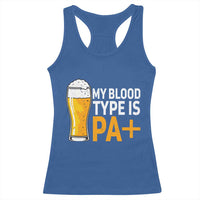 Funny My Blood Type Is IPA Racerback Tank Top IPA Beer Drinking - Wonder Print Shop