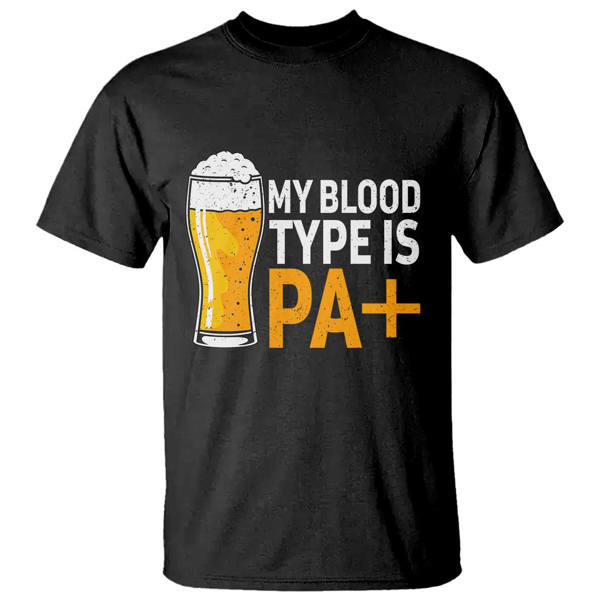 Funny My Blood Type Is IPA T Shirt IPA Beer Drinking - Wonder Print Shop
