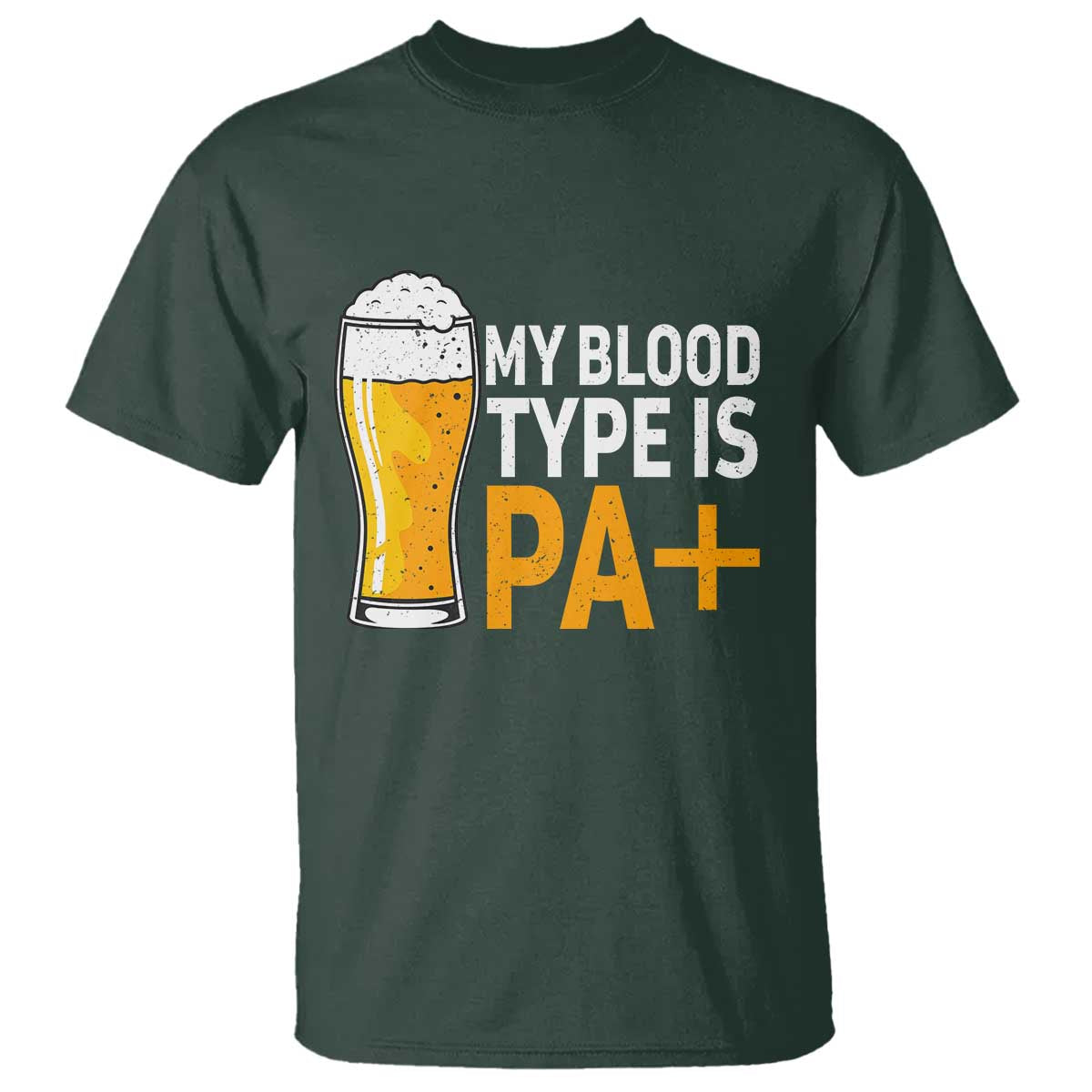 Funny My Blood Type Is IPA T Shirt IPA Beer Drinking - Wonder Print Shop