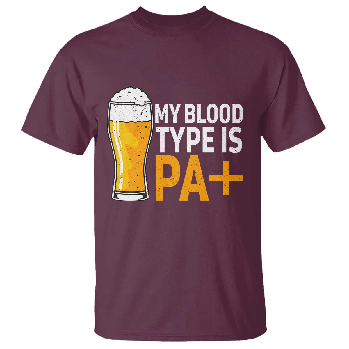 Funny My Blood Type Is IPA T Shirt IPA Beer Drinking - Wonder Print Shop