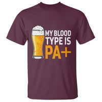 Funny My Blood Type Is IPA T Shirt IPA Beer Drinking - Wonder Print Shop