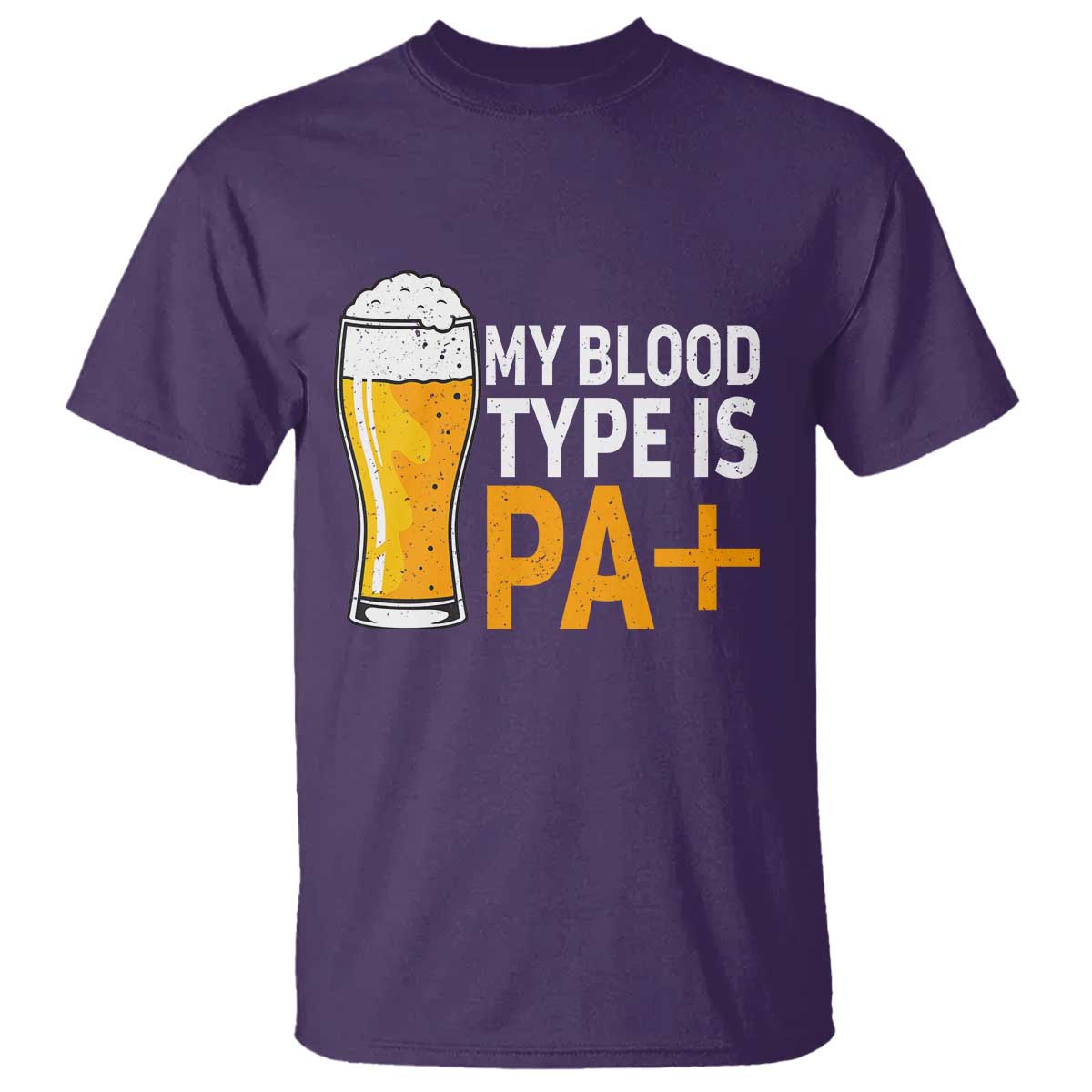 Funny My Blood Type Is IPA T Shirt IPA Beer Drinking - Wonder Print Shop
