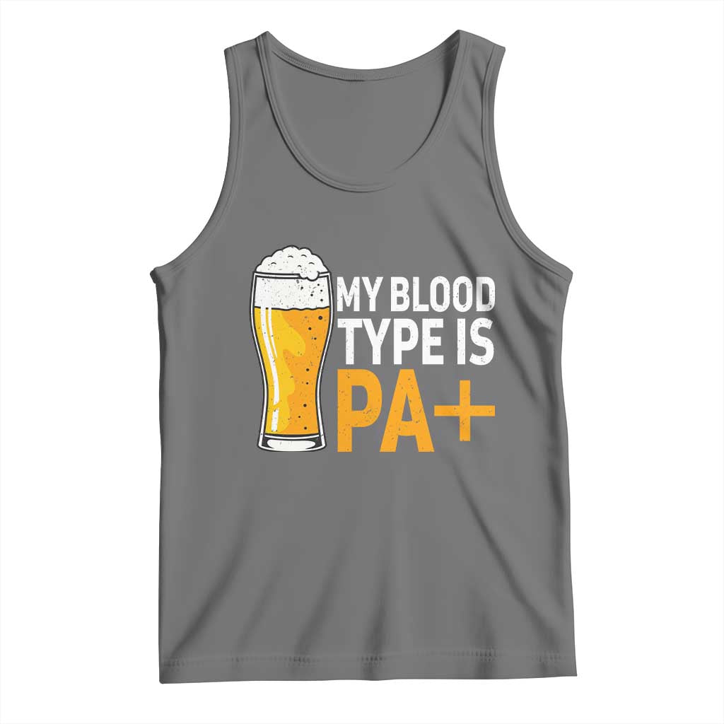 Funny My Blood Type Is IPA Tank Top IPA Beer Drinking - Wonder Print Shop