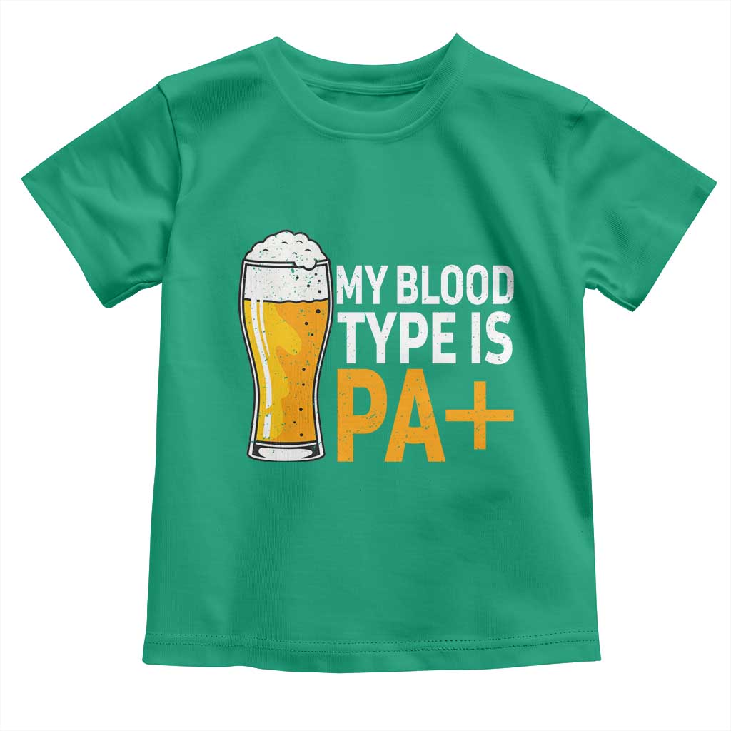 Funny My Blood Type Is IPA Toddler T Shirt IPA Beer Drinking - Wonder Print Shop