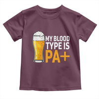 Funny My Blood Type Is IPA Toddler T Shirt IPA Beer Drinking - Wonder Print Shop