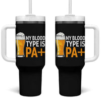 Funny My Blood Type Is IPA Tumbler With Handle IPA Beer Drinking - Wonder Print Shop