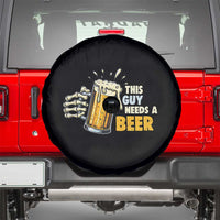 Funny This Guy Needs A Beer Spare Tire Cover Beer Drinking Skeleton Hand - Wonder Print Shop