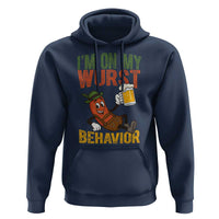 Funny I Am On My Wurst Behavior Hoodie German Oktoberfest Sausage - Wonder Print Shop