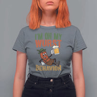 Funny I Am On My Wurst Behavior T Shirt For Women German Oktoberfest Sausage - Wonder Print Shop