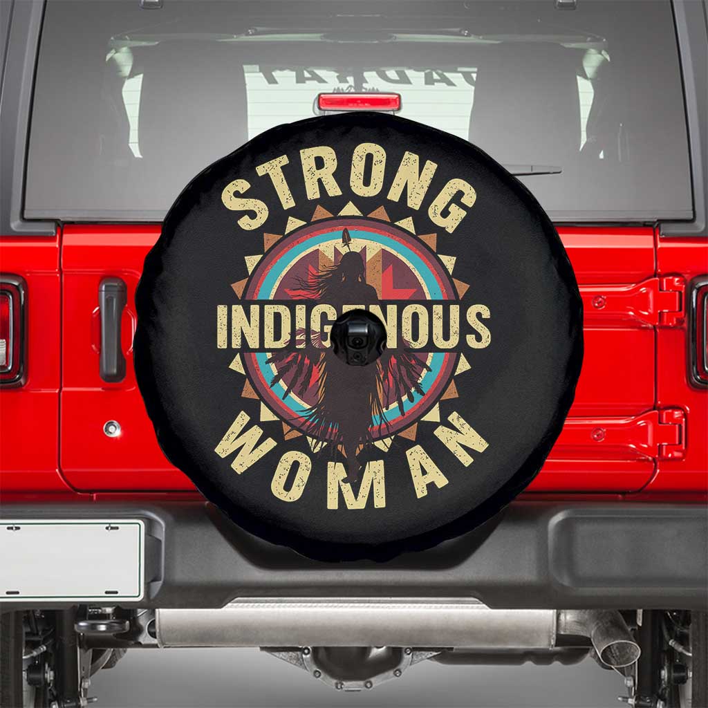 Strong Indigenous Woman Empowerment Spare Tire Cover Native American - Wonder Print Shop