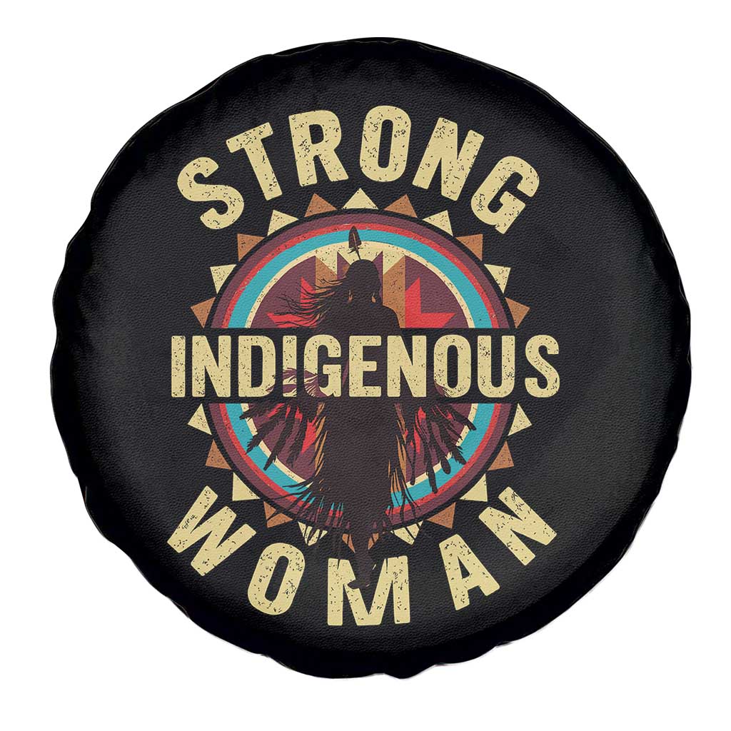 Strong Indigenous Woman Empowerment Spare Tire Cover Native American - Wonder Print Shop