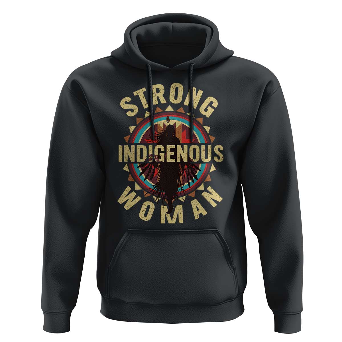Strong Indigenous Woman Empowerment Hoodie Native American - Wonder Print Shop