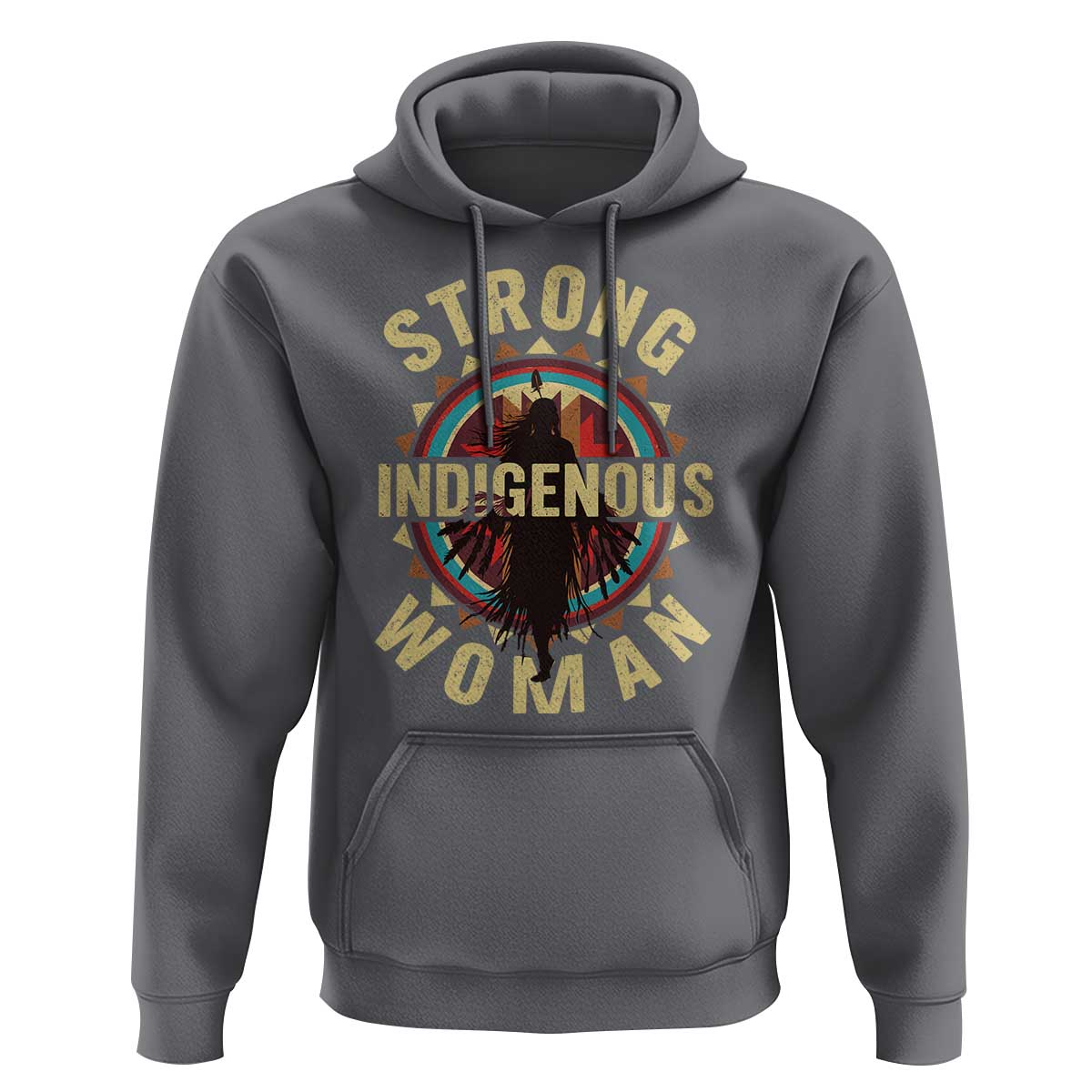 Strong Indigenous Woman Empowerment Hoodie Native American - Wonder Print Shop