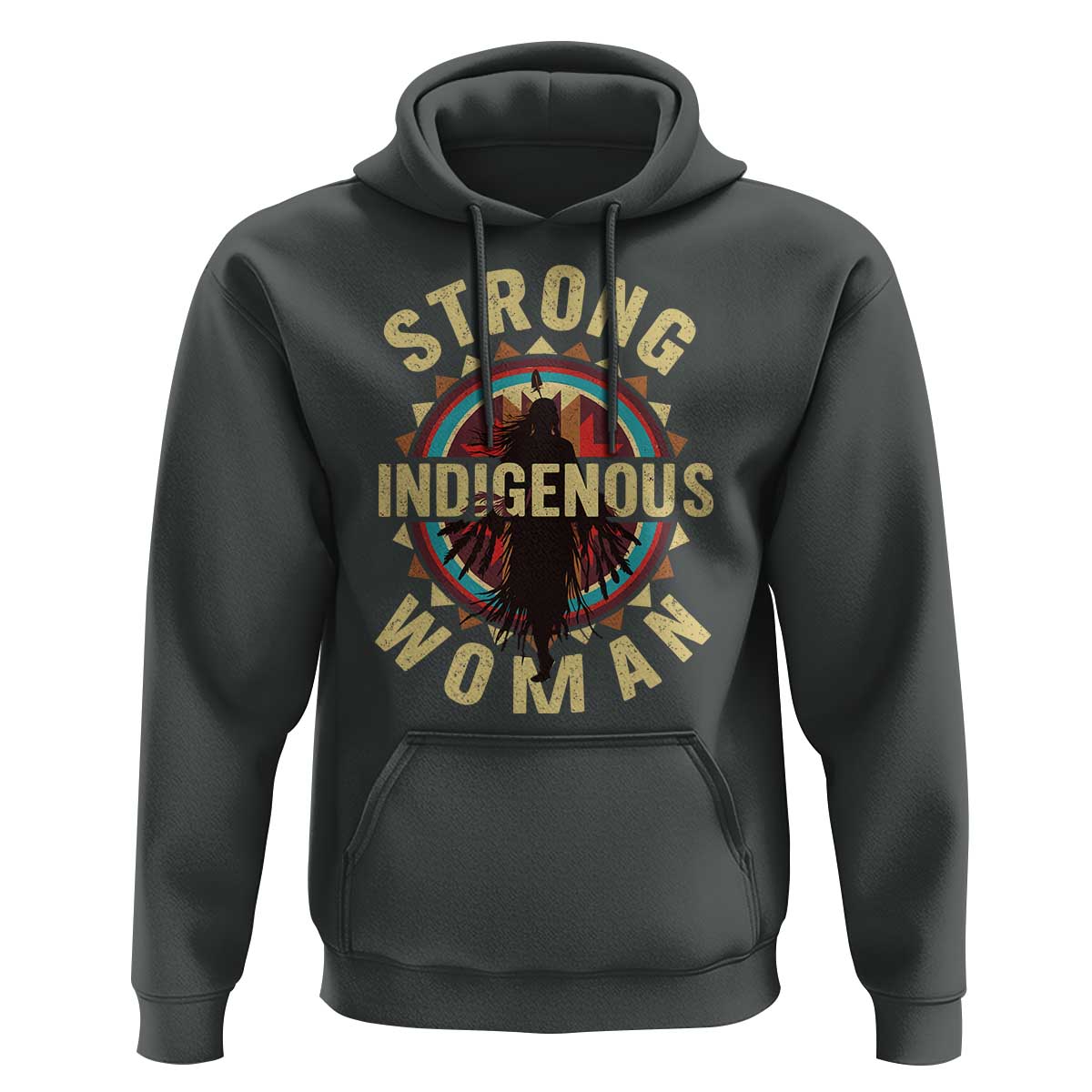 Strong Indigenous Woman Empowerment Hoodie Native American - Wonder Print Shop