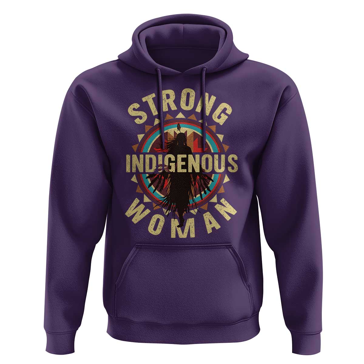 Strong Indigenous Woman Empowerment Hoodie Native American - Wonder Print Shop