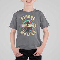 Strong Indigenous Woman Empowerment T Shirt For Kid Native American - Wonder Print Shop