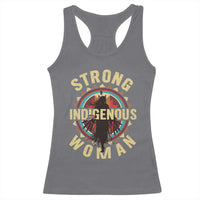 Strong Indigenous Woman Empowerment Racerback Tank Top Native American - Wonder Print Shop