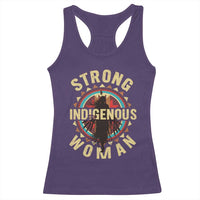 Strong Indigenous Woman Empowerment Racerback Tank Top Native American - Wonder Print Shop