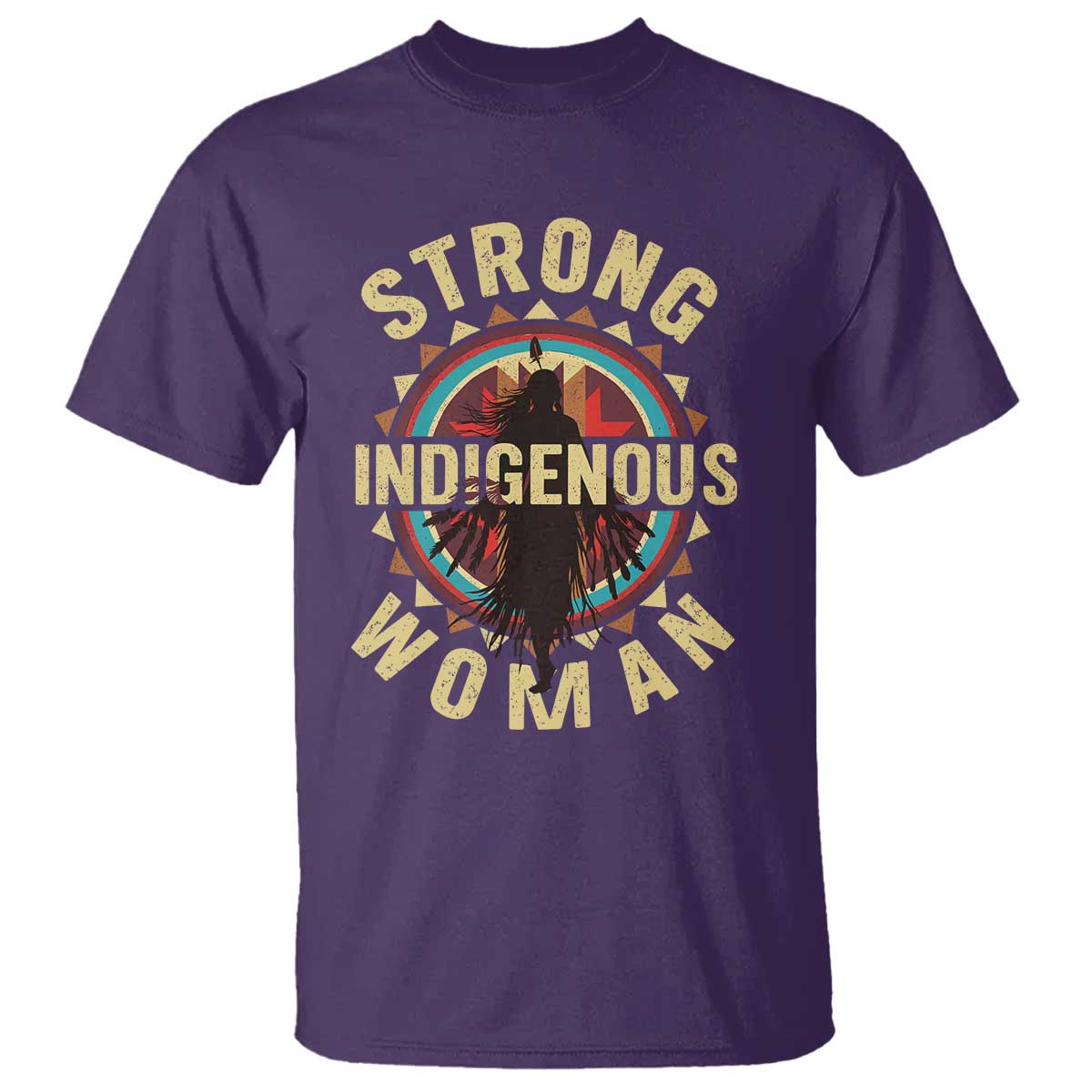 Strong Indigenous Woman Empowerment T Shirt Native American - Wonder Print Shop