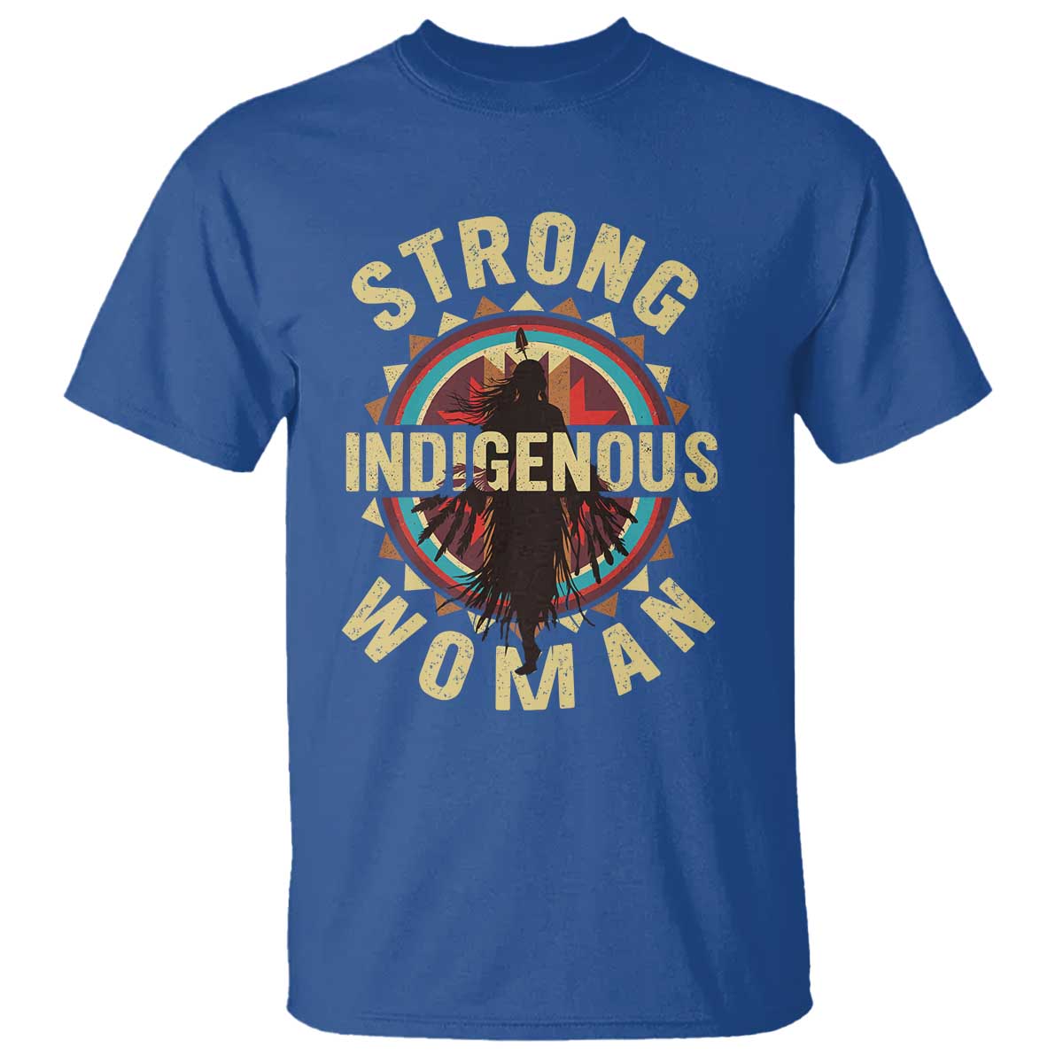 Strong Indigenous Woman Empowerment T Shirt Native American - Wonder Print Shop
