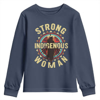 Strong Indigenous Woman Empowerment Youth Sweatshirt Native American - Wonder Print Shop