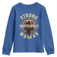 Strong Indigenous Woman Empowerment Youth Sweatshirt Native American - Wonder Print Shop