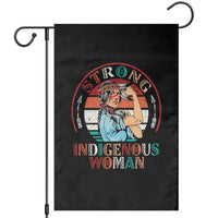 Strong Indigenous Woman MMIW Awareness Garden Flag Native American - Wonder Print Shop