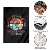 Strong Indigenous Woman MMIW Awareness Garden Flag Native American - Wonder Print Shop