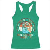 Strong Indigenous Woman MMIW Awareness Racerback Tank Top Native American - Wonder Print Shop