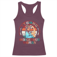 Strong Indigenous Woman MMIW Awareness Racerback Tank Top Native American - Wonder Print Shop