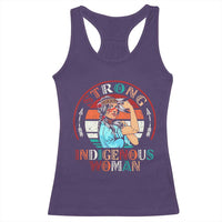 Strong Indigenous Woman MMIW Awareness Racerback Tank Top Native American - Wonder Print Shop