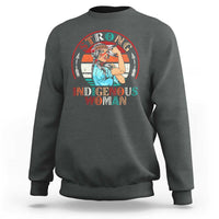 Strong Indigenous Woman MMIW Awareness Sweatshirt Native American - Wonder Print Shop