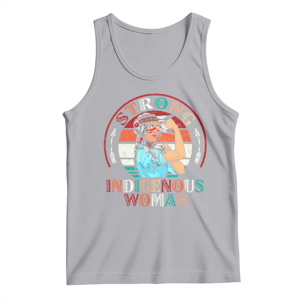 Strong Indigenous Woman MMIW Awareness Tank Top Native American - Wonder Print Shop