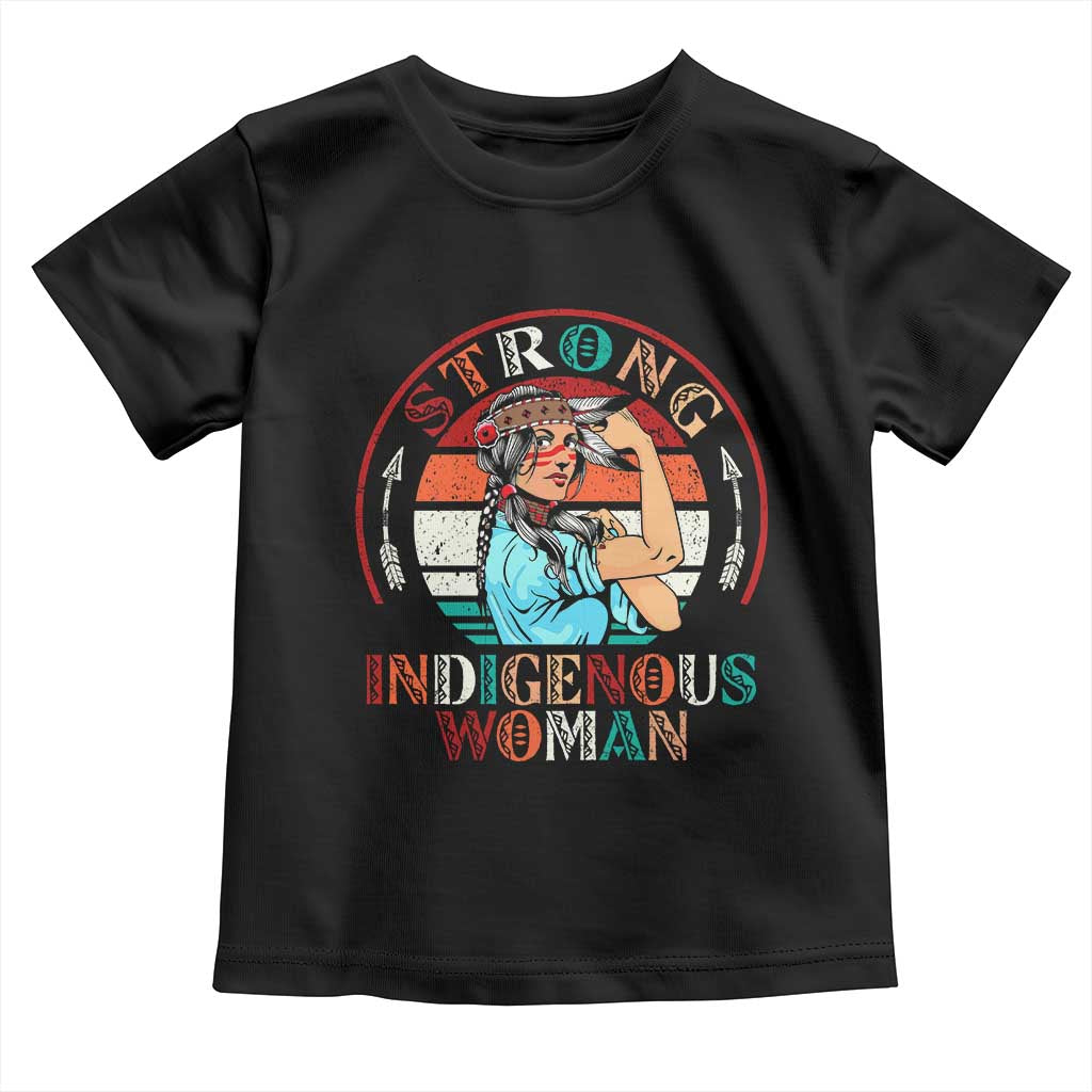 Strong Indigenous Woman MMIW Awareness Toddler T Shirt Native American - Wonder Print Shop