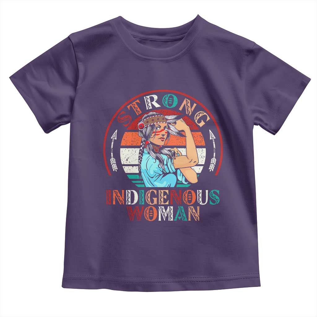 Strong Indigenous Woman MMIW Awareness Toddler T Shirt Native American - Wonder Print Shop