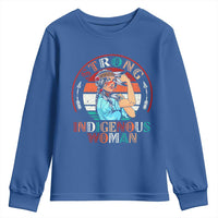 Strong Indigenous Woman MMIW Awareness Youth Sweatshirt Native American - Wonder Print Shop