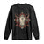 Native American Longhorn Bull Skull Tribal Arrows Long Sleeve Shirt - Wonder Print Shop