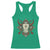 Native American Longhorn Bull Skull Tribal Arrows Racerback Tank Top - Wonder Print Shop