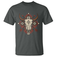 Native American Longhorn Bull Skull Tribal Arrows T Shirt - Wonder Print Shop