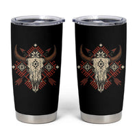 Native American Longhorn Bull Skull Tribal Arrows Tumbler Cup - Wonder Print Shop