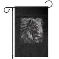 Native American Indian Chief Skull Headdress Crow Garden Flag - Wonder Print Shop