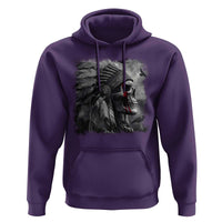 Native American Indian Chief Skull Headdress Crow Hoodie - Wonder Print Shop