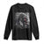 Native American Indian Chief Skull Headdress Crow Long Sleeve Shirt - Wonder Print Shop