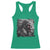 Native American Indian Chief Skull Headdress Crow Racerback Tank Top - Wonder Print Shop
