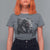 Native American Indian Chief Skull Headdress Crow T Shirt For Women - Wonder Print Shop