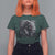 Native American Indian Chief Skull Headdress Crow T Shirt For Women - Wonder Print Shop