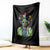 Funny Sitting Bull 90s Nostalgia Pop Art Throw Blanket Retro Native American Chief - Wonder Print Shop