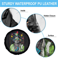 Funny Sitting Bull 90s Nostalgia Pop Art Spare Tire Cover Retro Native American Chief - Wonder Print Shop