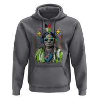 Funny Sitting Bull 90s Nostalgia Pop Art Hoodie Retro Native American Chief - Wonder Print Shop