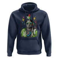 Funny Sitting Bull 90s Nostalgia Pop Art Hoodie Retro Native American Chief - Wonder Print Shop